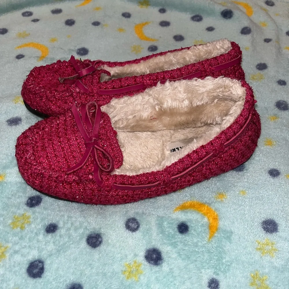 Pink Moccasins with Bow